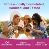 Women's Probiotics 100 Billion CFU | 18 Strains with Cranberry, Vitamin B6 & C | 60 Veggie Capsules | Clinically Studied | Organic Wellness Hub