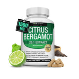 Citrus Bergamot 1500mg | 25:1 Extract with BioPerine� | Antioxidant & Immune Support | 90 Capsules - Toplux Nutrition
