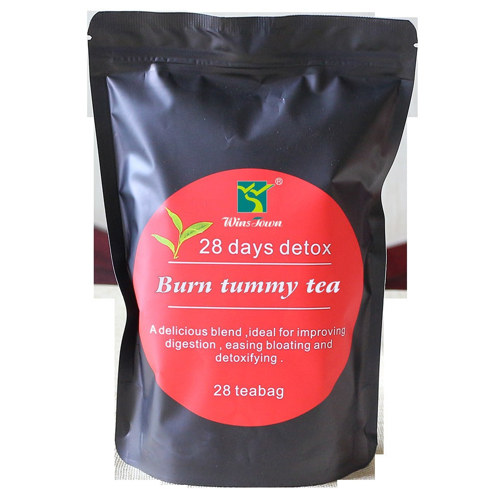 Wins-Town 28 Days Detox Burn Tummy Tea | Digestion, Bloating Relief & Body Detox | 28 Tea Bags ? 4 Week Herbal Cleanse