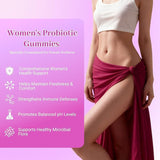 Women's Probiotic + Slippery Elm Gummies | Yeast Balance, pH Support & Vaginal Health | Pineapple Flavor | 60 Count