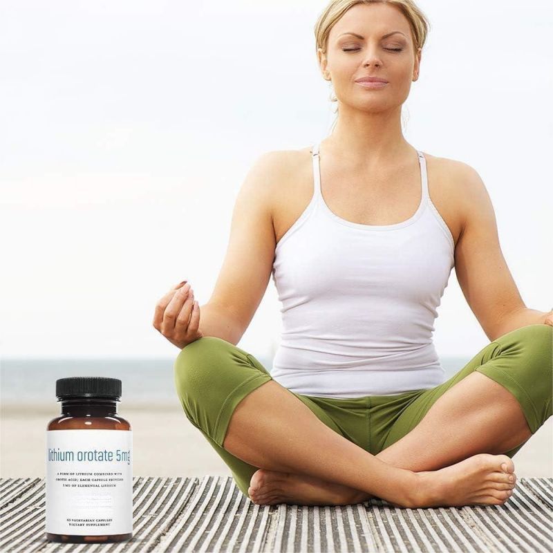Lithium Orotate 5mg Capsules - 60 Vegetarian Capsules | Lab Tested Quality | Organic Wellness Hub