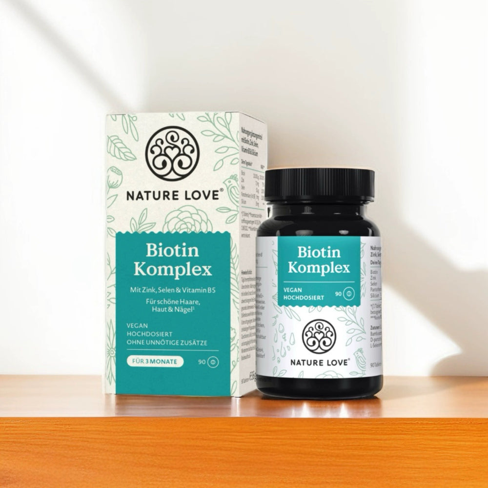 Biotin Complex Supplement | Hair, Skin & Nails | High Dose Biotin with Zinc, Selenium & Vitamin B5 | 90 Vegan Tablets | Organic Wellness Hub