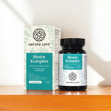 Biotin Complex Supplement | Hair, Skin & Nails | High Dose Biotin with Zinc, Selenium & Vitamin B5 | 90 Vegan Tablets | Organic Wellness Hub