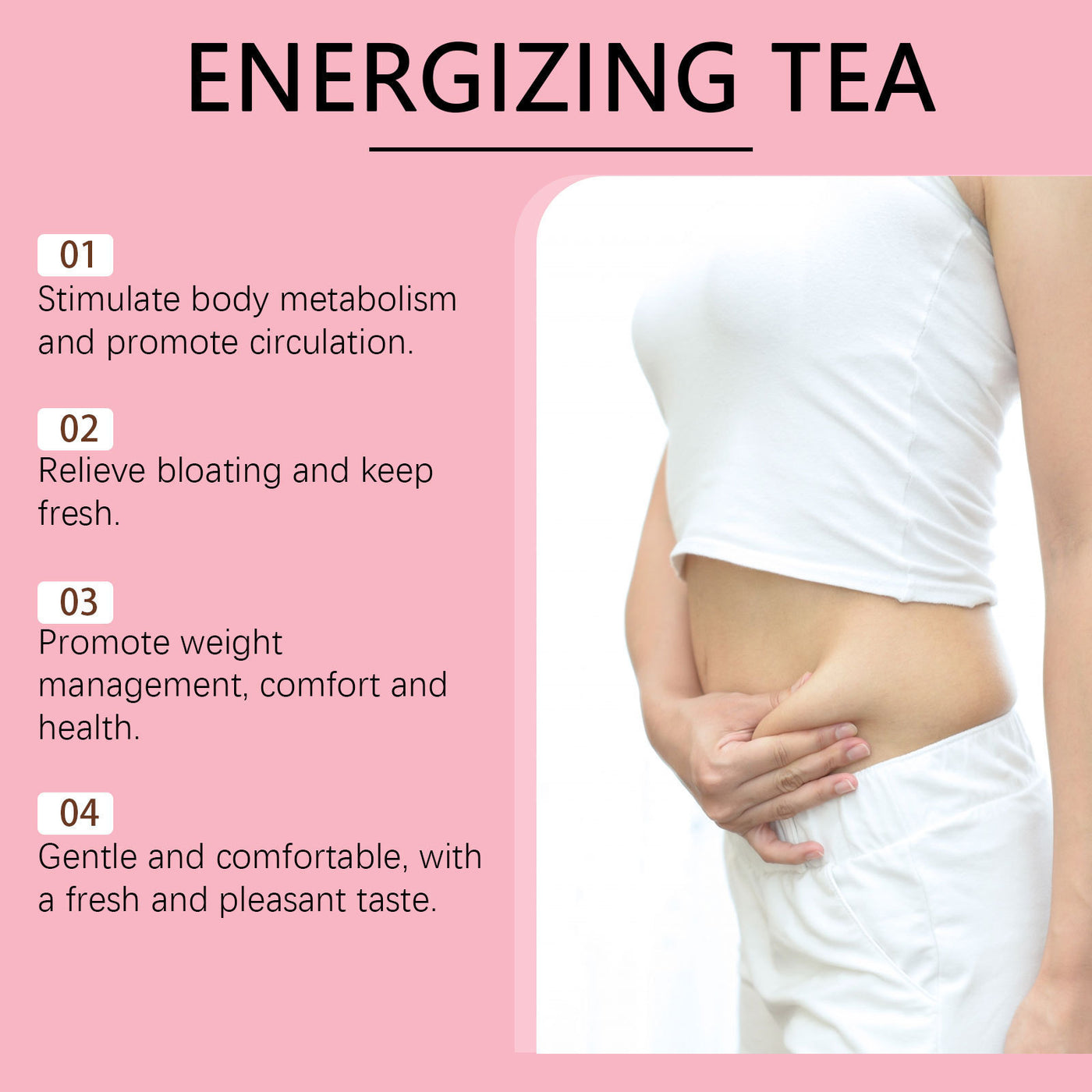 Googeer Detox Energizing Tea - 28 Pyramid Tea Bags | Peach Flavor Natural Detox | Belly Bloat Relief, Body Cleanse & Energy Boost Dietary Supplement