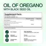Oil of Oregano 6000mg with Black Seed Oil -Ultra High Carvacrol & Thymoquinone | 300 Softgels | Gluten-Free, Dairy-Free, Lab Tested | Organic Wellness Hub