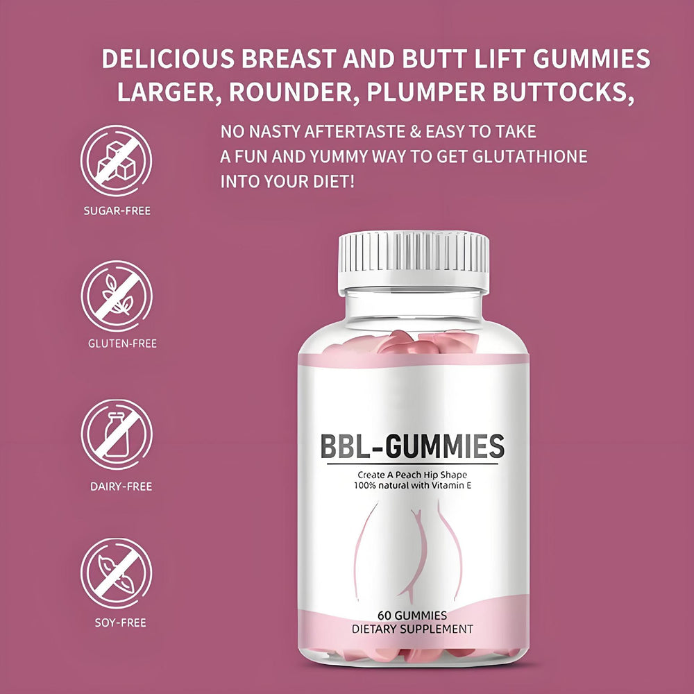 BBL Gummies for Women | Peach Hip Shape Support Gummies | Natural Vitamin E Supplement | Organic Wellness Hub