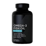 Omega-3 Fish Oil Triple Strength - 1250mg Wild-Caught Alaska Pollock | 90 Softgels | MSC Certified | Organic Wellness Hub