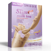 WinsTown Slim Milk Tea - 10 Sachets (100g) | Appetite Reducer, Fat Burner & Antioxidant | Low Calorie, Sugar-Free, Cholesterol-Free | Nature Flavor Dietary Supplement