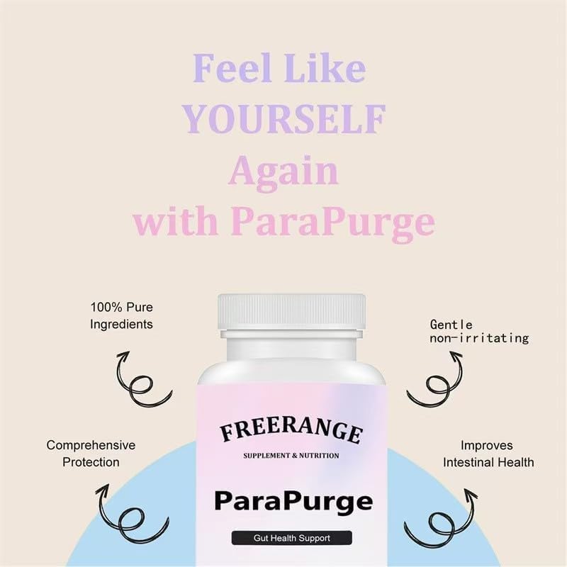 ParaPurge Gut Health Support Capsules — Natural Gut Cleanse & Detox | 60 Caps | Organic Wellness Hub