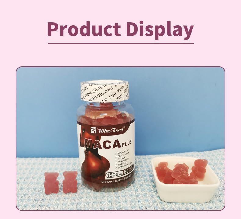 WinsTown Maca Plus Gummies | Butt & Hip Enhancement 1500mg