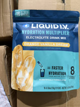 Liquid I.V. Hydration Multiplier Electrolyte Drink Mix Orange Vanilla Dream - 16 Stick Packs | مركز العافية العضوية