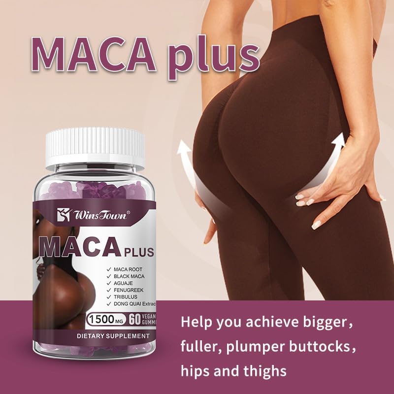 WinsTown Maca Plus Gummies | Butt & Hip Enhancement 1500mg