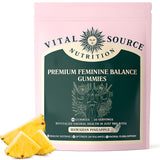 Vital Source Nutrition Premium Feminine Balance Gummies | Vaginal & Hormonal Health | Hawaiian Pineapple | 60 Gummies | 30 Servings