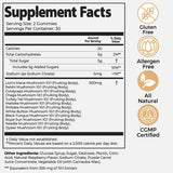 Mushroom Daily Gummies - 3000mg Functional Mushrooms for Brain, Immunity, Energy, Focus & Mood | Wild Raspberry | Organic Wellness Hub