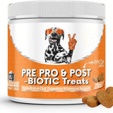 Pre, Pro & Post-Biotic Dog Treats - Triple-Action Gut, Digestion & Immune Support with EpiCor Pets (120 Chews, 300g) | Organic Wellness Hub