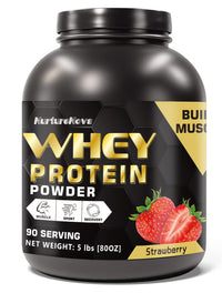 Muhua Isolate Whey Protein Powder | Chocolate | 90 Servings | 5 lbs | Build Muscle, Power & Recovery - Organic Wellness Hub