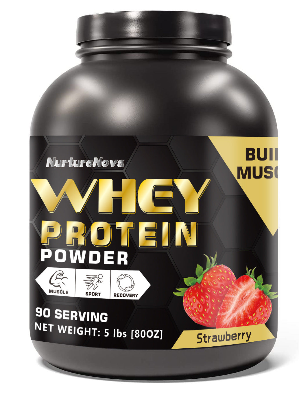 Muhua Isolate Whey Protein Powder | Chocolate | 90 Servings | 5 lbs | Build Muscle, Power & Recovery - Organic Wellness Hub