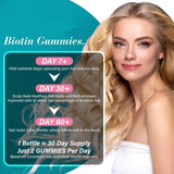 Hair Skin & Nails Gummies 60 Count | Biotin Beauty Supplement | Lab Tested | Organic Wellness Hub