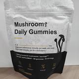 Mushroom Daily Gummies - 3000mg Functional Mushrooms for Brain, Immunity, Energy, Focus & Mood | Wild Raspberry | Organic Wellness Hub