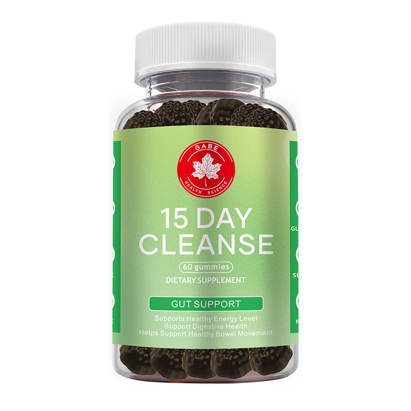 Gabe Health Science 15 Day Cleanse Gummies - Gut Support, Healthy Energy & Bowel Movement | 60 Gummies | Dietary Supplement | Organic Wellness Hub