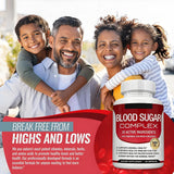 Blood Sugar Complex 940mg | 20 Active Ingredients | Cinnamon, Chromium & Mulberry | Lab Tested | Organic Wellness Hub