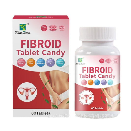 WinsTown Fibroid Tablet Candy for Women - 60 Tablets | Remove Toxins, Warm Palace, Reduce Inflammation, Beauty Care & Improve Fertility | Natural Women's Wellness Supplement | Organic Wellness Hub