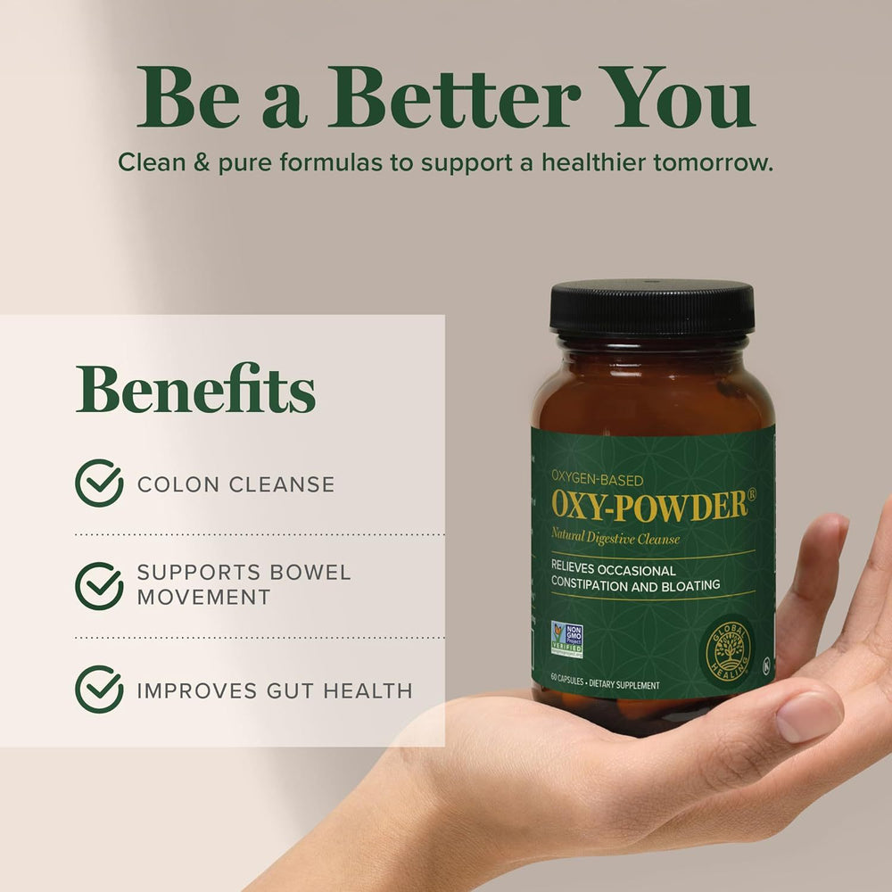 Oxy-Powder Oxygen-Based Digestive Cleanse Capsules | Colon Cleanse & Digestive Support | Organic Wellness Hub