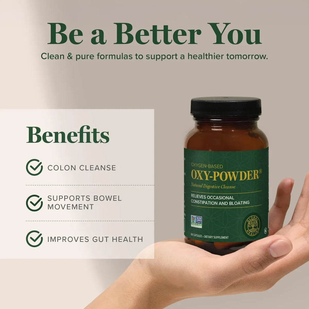 Oxy-Powder Oxygen-Based Digestive Cleanse Capsules 3-Pack | Advanced Colon & Digestive Support | Organic Wellness Hub