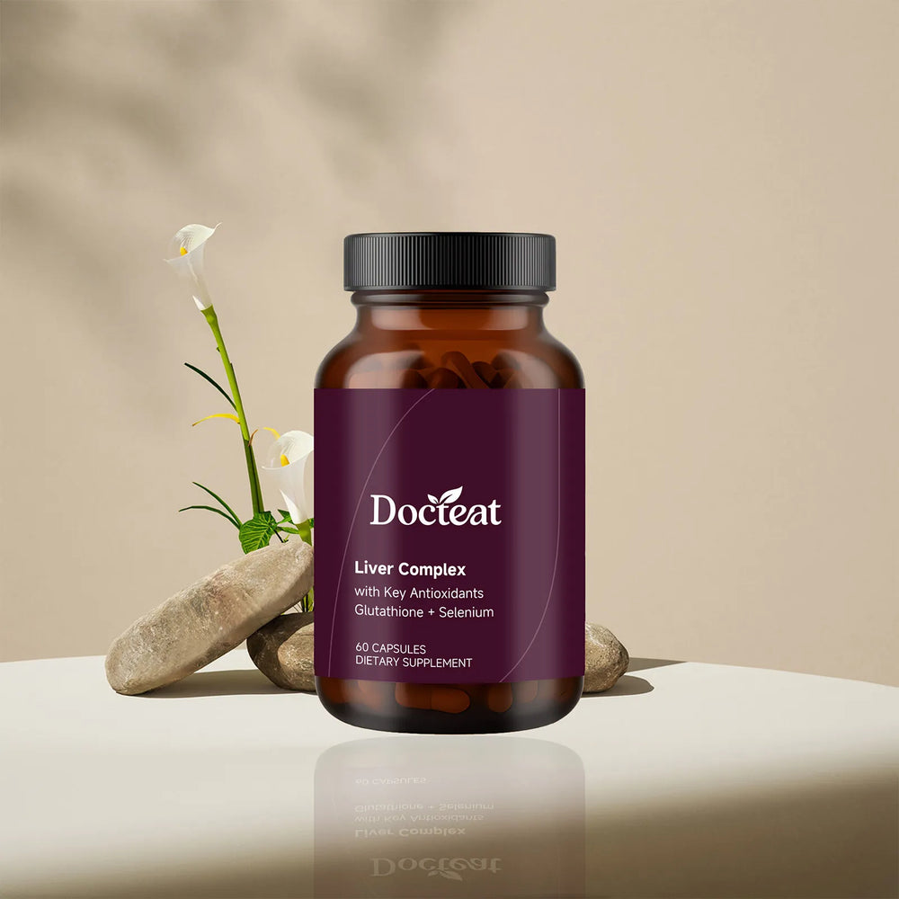Docteat Liver Complex Capsules with Glutathione & Selenium 60 Capsules (3 Pack) | Lab Tested Liver Support Supplement | Organic Wellness Hub