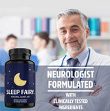 Sleep Fairy Natural Sleep Aid - 60 Vegan Capsules | Lab Tested & Quality Guaranteed | Organic Wellness Hub