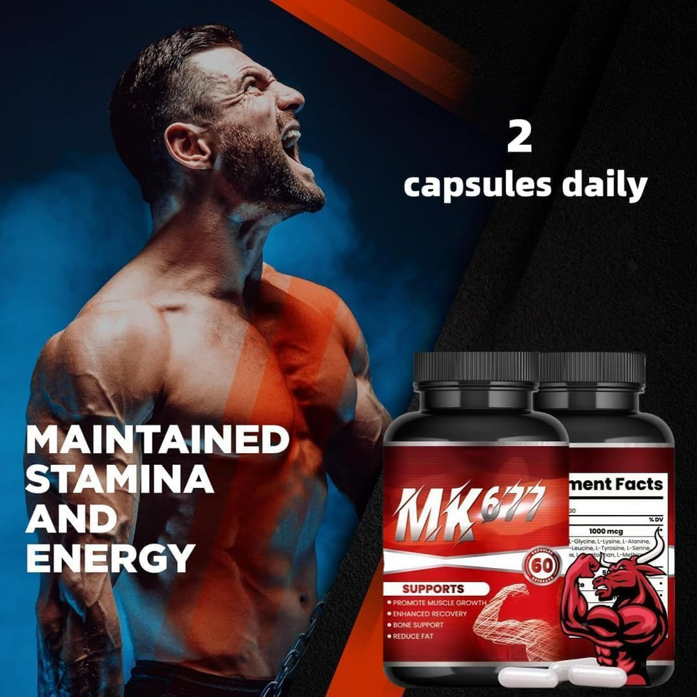 MK-677 Ibutamoren 1000mcg Capsules – Muscle Growth, Recovery & Bone Support | Organic Wellness Hub