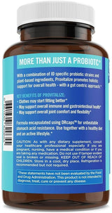 Provitalize Probiotic 68.2 Billion CFU | 10 Strains + Turmeric & Natural Herbs | Weight & Gut Support | 60 Acid-Resistant Capsules - Organic Wellness Hub