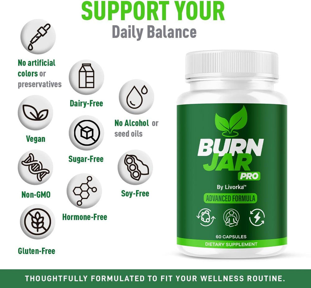 BurnJaro Pro Advanced Formula – Natural Fat Burner & Weight Loss Supplement | 60 Capsules | Organic Wellness Hub