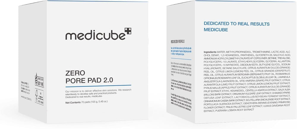 Medicube Zero Pore Pad - AHA BHA Exfoliating Toner Pads with Panthenol & Hyaluronate, 70 Pads | Organic Wellness Hub