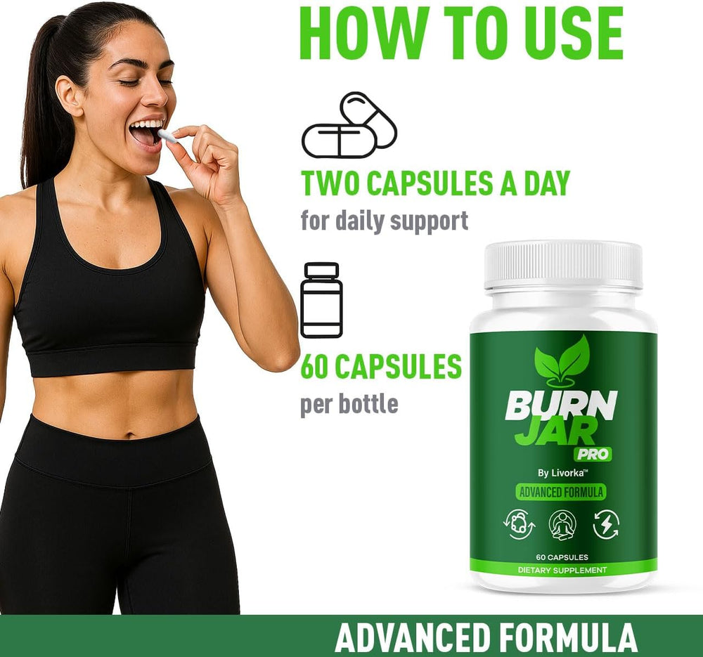 BurnJaro Pro Advanced Formula – Natural Fat Burner & Weight Loss Supplement | 60 Capsules | Organic Wellness Hub