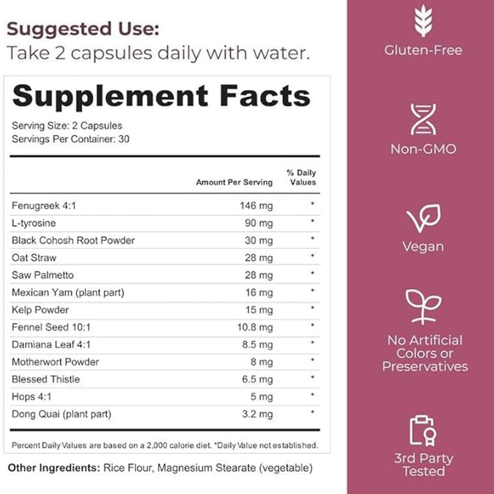 True Fem – Women's Daily Wellness Supplement | 60 Capsules | Feel Ready Always | Organic Wellness Hub