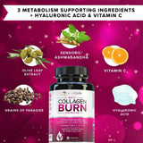 Multi Collagen Burn Capsules 3-Pack (270 Capsules) – Caffeine-Free Metabolism Boost & Visible Cellulite Reduction | Organic Wellness Hub