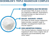 Triple Complex Magnesium 3-Pack | 300mg Malate Glycinate Citrate | 270 Veggie Caps | Organic Wellness Hub
