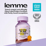 Lemme Purr Vaginal Probiotic Gummies | Pineapple & Vitamin C | Clinically-Studied | 60 Gummies
