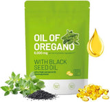 Oil of Oregano 6000mg with Black Seed Oil – Set of 3 (900 Softgels) | Ultra High Carvacrol & Thymoquinone | Lab Tested | Organic Wellness Hub