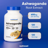 Nutricost Ashwagandha Root Extract 600mg (3 Pack) – 360 Capsules Total | Premium Herbal Supplement | Organic Wellness Hub