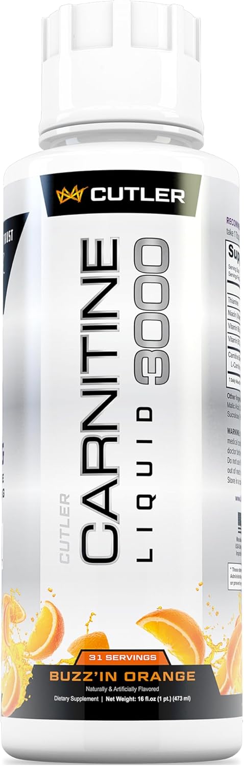 Cutler Nutrition Carnitine Liquid 3000 - Energy & Fat Metabolism Support Supplement | Organic Wellness Hub
