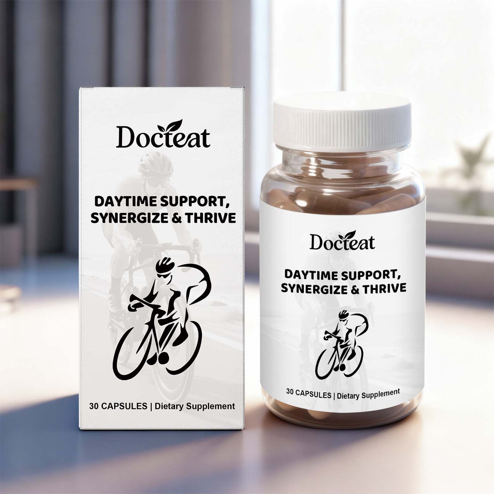 Docteat Daytime Support Synergize & Thrive Capsules -30 Count Daily Wellness Supplement | Organic Wellness Hub