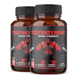 Testosterone Extra Strength Supplement | Energy, Stamina & Strength Support | Lab Tested | 60 Capsules | Organic Wellness Hub