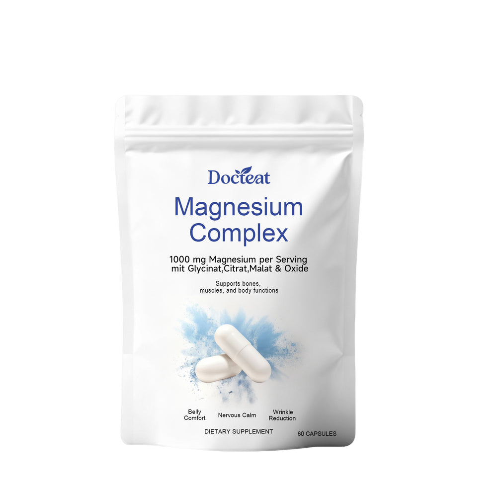 Magnesium Complex 1000mg Capsules | Glycinate, Citrate, Malate & Oxide Blend | Organic Wellness Hub