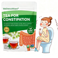 WelnessWays Tea for Constipation 100% Natural Herbal Laxative Tea | USDA Organic, Non-GMO | Supports Regular Bowel Movements & Digestive Relief | Caffeine-Free