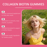 Bushaid Collagen Biotin Gummies 2000mg | Hyaluronic Acid, Vitamins C & E | Skin Hair Nails & Joint Support | 60 Gummies | Organic Wellness Hub
