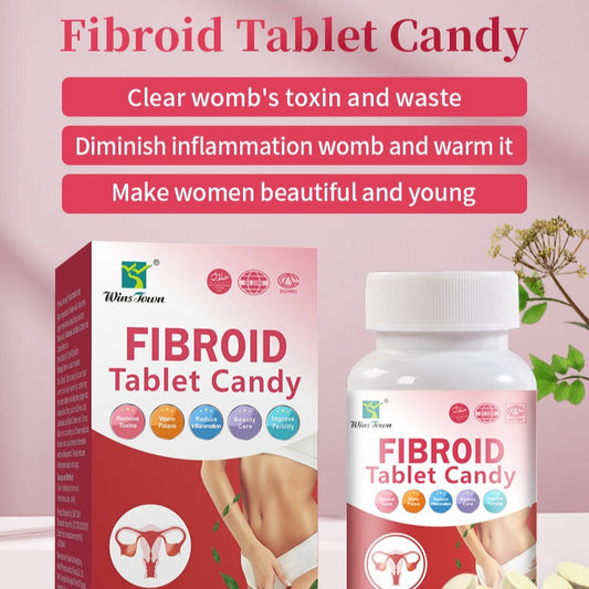 WinsTown Fibroid Tablet Candy for Women - 60 Tablets | Remove Toxins, Warm Palace, Reduce Inflammation, Beauty Care & Improve Fertility | Natural Women's Wellness Supplement | Organic Wellness Hub