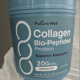 Futura Well Collagen Bio-Peptides Protein | 20g Grassfed Collagen Per Serving | Superior Absorption | Unflavored | 20oz ? Organic Wellness Hub