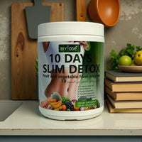 BIYODE 10 Days Slim Detox Powder | Fruit and Vegetable Fiber Enzyme | Belly Fat Remover | Burns Body Fat | Boosts Metabolism | Appetite Suppressant | Weight Loss Supplement 300g